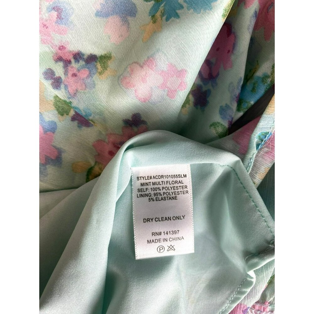 ASTR The Label Garland Floral Dress Floral Smocked Puff Sleeves Ruffled Hem $138 - Picture 10 of 10